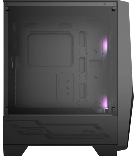 Корпус MSI MAG Forge 100R / без БП / Mid Tower / ARGB / Tempered Glass / USB 3.2 / 3x120mm Fans / Черный (101642292) - Уценка - изображение 8