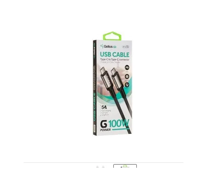 Кабель Gelius Pro G-Power Cable Type-C to Type-C GP-UC108 100W 2m - Фото 2 Кабель Gelius Pro G-Power Cable Type-C to Type-C GP-UC108 100W 2m - изображение 2
