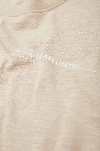 Футболка с принтом C&A 2219188c28 XXL бежевая (100010303) - Фото 7 Футболка с принтом C&A 2219188c28 XXL бежевая (100010303) - изображение 7