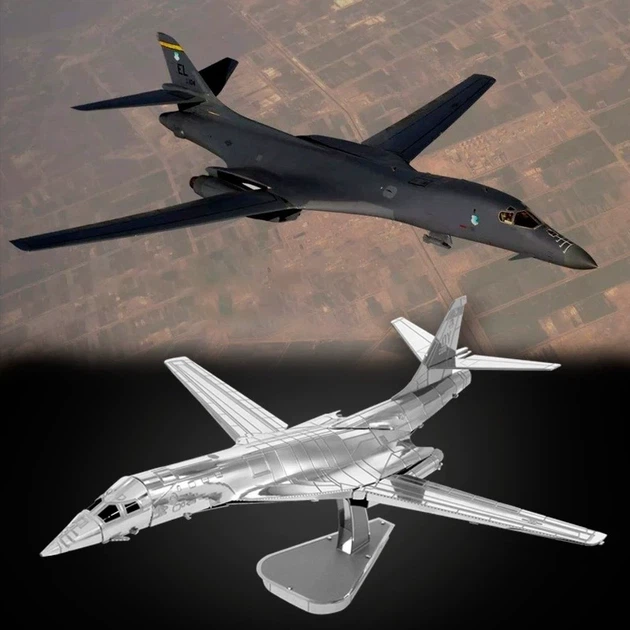 Конструктор металевий Metalhead Бомбардувальник B-1B Lancer - Фото 3 Конструктор металевий Metalhead Бомбардувальник B-1B Lancer - зображення 3
