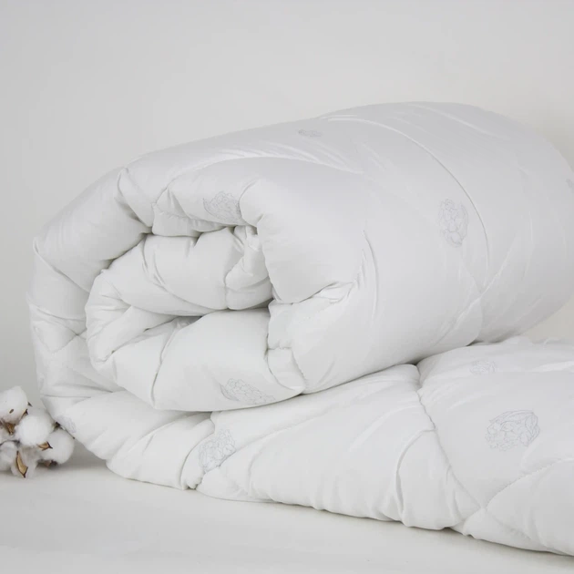 Одеяло полуторное 150×210 всесезонное теплое NATURE COTTON, антиаллергенное, хлопковое волокно, 350 г/м² (1-02577_00000) - изображение 6