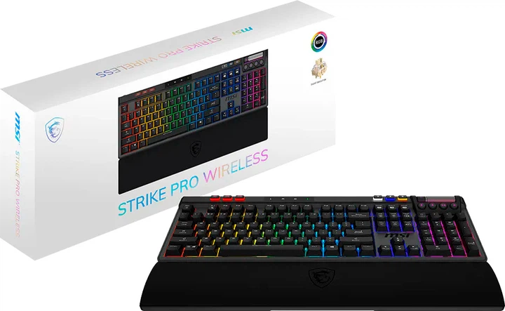 Клавіатура бездротова MSI Strike Pro Wireless Black (S11-43US214-CLA) - зображення 5