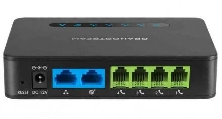 VoIP-Шлюз Grandstream HandyTone 814, 10/100/1000 BASE-TX, 2xRJ-45, 4xRJ-11(FXS) - зображення 3