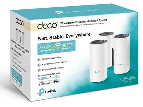 Бездротова система Wi-Fi TP-LINK Deco P9 (3-pack), White - зображення 2