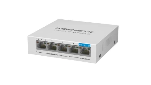 Коммутатор Keenetic KN-4610, LAN 10/100/1000Mb, 4xPoE - Фото 3 Коммутатор Keenetic KN-4610, LAN 10/100/1000Mb, 4xPoE - изображение 3