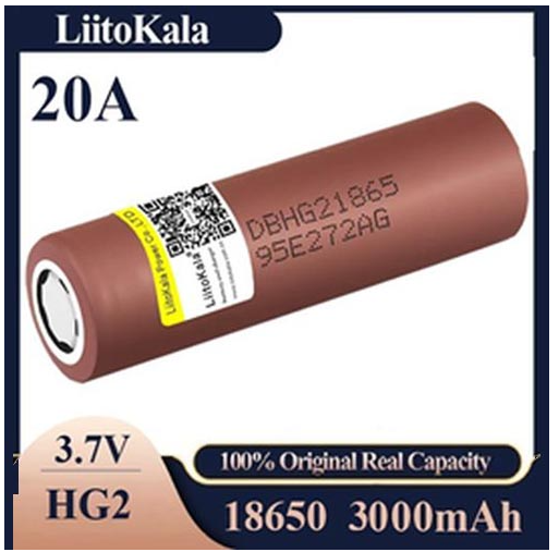 Акумулятор LiitoKala HG2 18650 3000mAh без носика - зображення 2