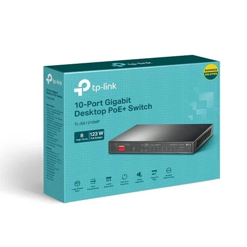 Коммутатор TP-Link TL-SG1210MP, Black - Фото 4 Коммутатор TP-Link TL-SG1210MP, Black - изображение 4