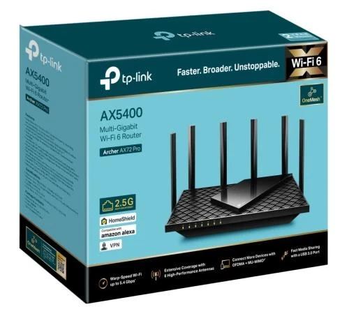 Роутер TP-LINK Archer AX72 Pro, Black - изображение 3