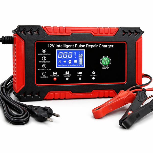 Зарядное устройство для аккумулятора RIAS JMD-6 12V 6A с дисплеем Black-Red (3_08181) - Фото 2 Зарядное устройство для аккумулятора RIAS JMD-6 12V 6A с дисплеем Black-Red (3_08181) - изображение 2