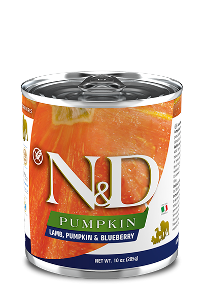 Консервированный корм Farmina N&D Dog All Breeds Pumpkin Lamb Влажный корм из ягненка, тыквы и черники для собак всех пород 285 г (160594) - Фото 1 Консервированный корм Farmina N&D Dog All Breeds Pumpkin Lamb Влажный корм из ягненка, тыквы и черники для собак всех пород 285 г (160594) - изображение 1