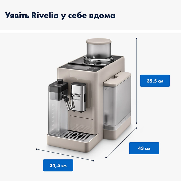Кофемашина DELONGHI Rivelia EXAM440.55.BG б/у - изображение 2