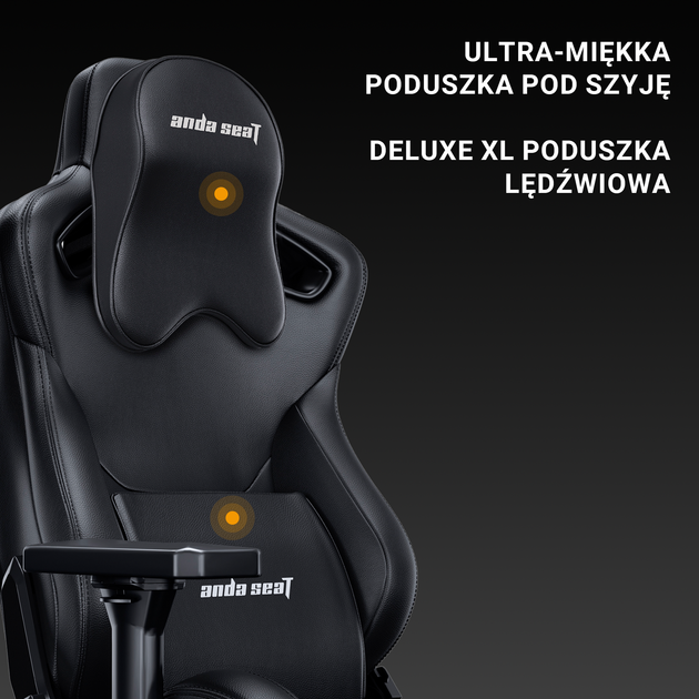 Крісло ігрове Anda Seat Kaiser Frontier XL Black Linen Fabric (AD12YXL-17-B-F-B02) - зображення 10