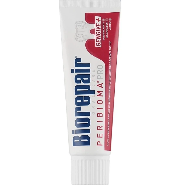 Професійна зубна паста Biorepair Peribioma для догляду за яснами та відновлення балансу мікрофлори ротової порожнини 75 мл - изображение 2