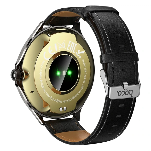 Смарт-годинник HOCO Y39 43mm. 280 mAh. IP67 Smart watch(call version) Black - изображение 4