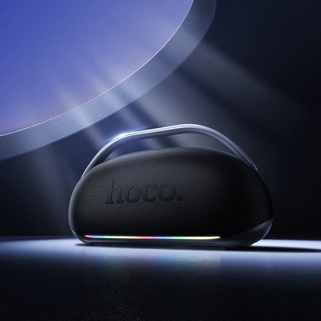 Портативна колонка HOCO HT2 Melody portable BT speaker Black - Фото 8 Портативна колонка HOCO HT2 Melody portable BT speaker Black - изображение 8