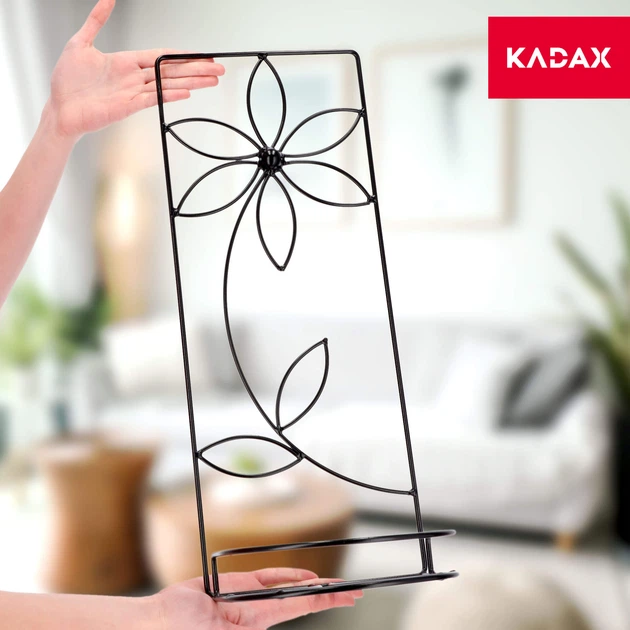 Kwietnik Kadax Stokrotka 50 × 20 cm Czarny (K1384) (5903699403990) - obraz 4