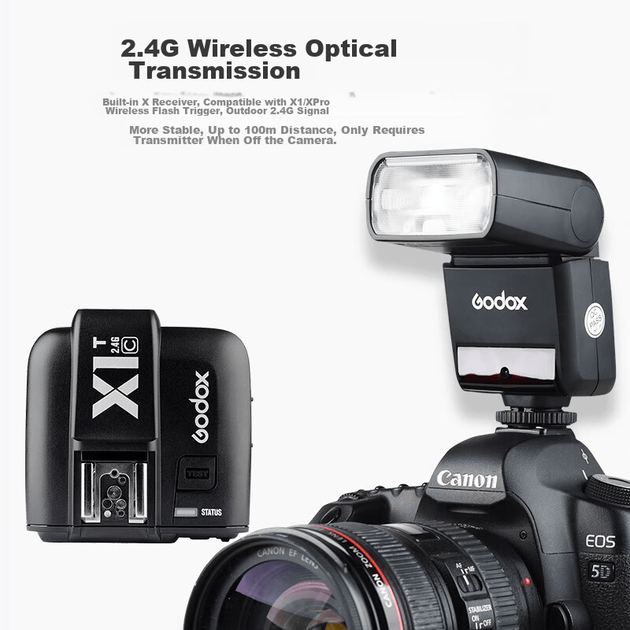 Godox TT350-F, версия для Fuji, подсветка для горячего башмака, высокоскоростная TTL-подсветка для съемки на открытом воздухе. - изображение 2