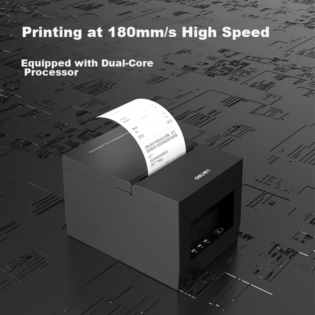 Deli DL-801P (НОВЫЙ), Jingdong, Термопринтер чеков на вынос, для супермаркетов, розничной торговли, предприятий общественного питания, магазинов молочного чая Meituan Wolemei, 80-мм принтер чеков, модель с USB-подключением. - Фото 3 Deli DL-801P (НОВЫЙ), Jingdong, Термопринтер чеков на вынос, для супермаркетов, розничной торговли, предприятий общественного питания, магазинов молочного чая Meituan Wolemei, 80-мм принтер чеков, модель с USB-подключением. - зображення 3