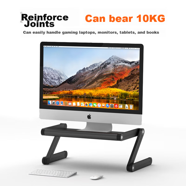 Подставка для ноутбука NVV, подставка для компьютера, подставка для работы стоя, подставка для ноутбука на кровать, подставка для увеличения высоты для чтения на диване, складной настольный подъемник NP-11S - изображение 2