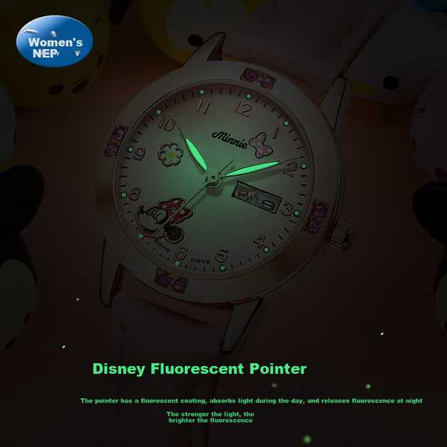 Детские часы Disney Minnie MK-14168 водонепроницаемые - изображение 6