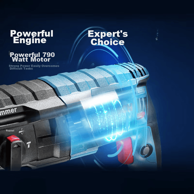 Перфоратор BOSCH GBH 2-24 DRE електричний з дриллю та киркою 2кг - зображення 3