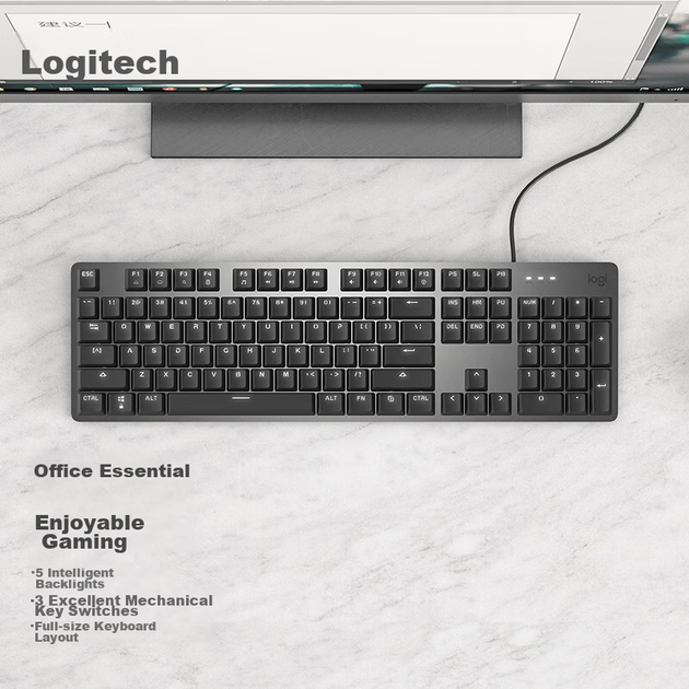 Клавіатура дротова Logitech K845 TTC Red USB Black - зображення 2