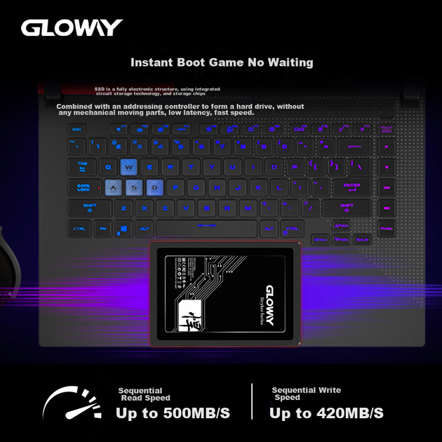 SSD диск Gloway Hanjiang 128 ГБ SATAIII - изображение 3