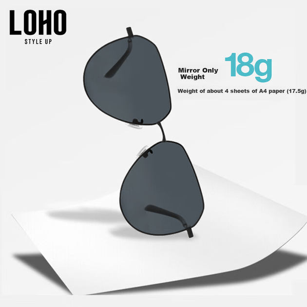 Классические солнцезащитные очки-авиаторы LOHO, поляризованные, для рыбалки и вождения на открытом воздухе, отличный подарок для мужчин, LHY601 - изображение 3