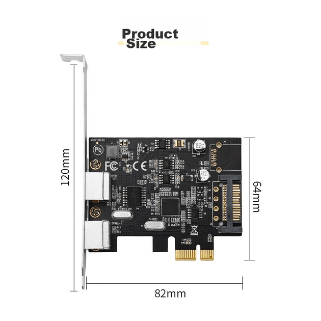 Адаптер MOGE MC2210 PCI-E на PS/2 для клавиатуры и мыши, карта PCIE на PS/2, совместимая с настольными компьютерами и ноутбуками, с круглым разъемом для клавиатуры и мыши. - зображення 6
