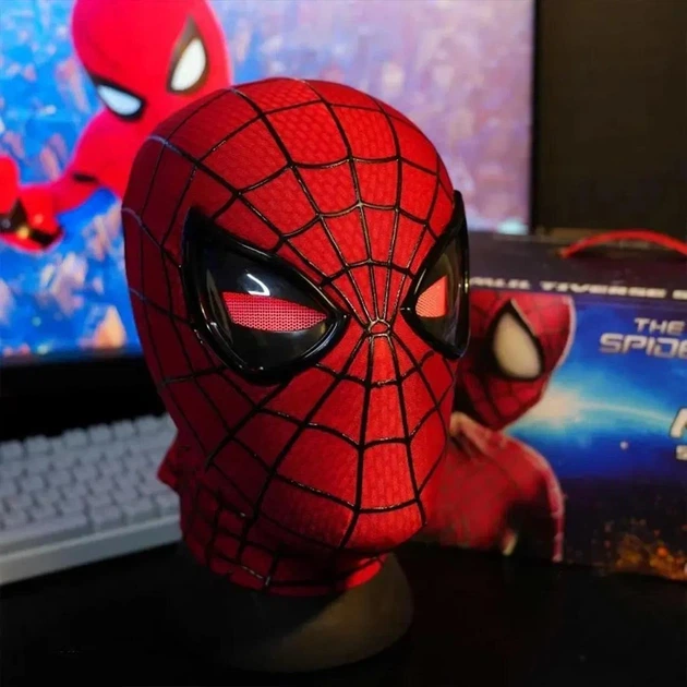 Детская игрушка маска супергероя Человека-паука The Amazin Spider Man 2, с подвижными элементами - изображение 2
