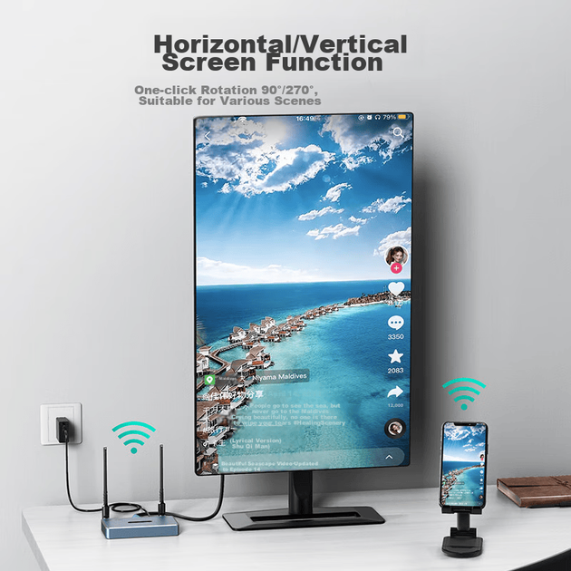 Передатчик MT-Viki MT-WX02 HDMI беспроводной 4K для проектора - Фото 5 Передатчик MT-Viki MT-WX02 HDMI беспроводной 4K для проектора - изображение 5