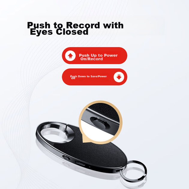 Диктофон Lenovo Voice Recorder C2 8GB Smart Voice Recorder, запись одной кнопкой, профессиональное шумоподавление HD, для учебы, обучения, деловых встреч. - изображение 3