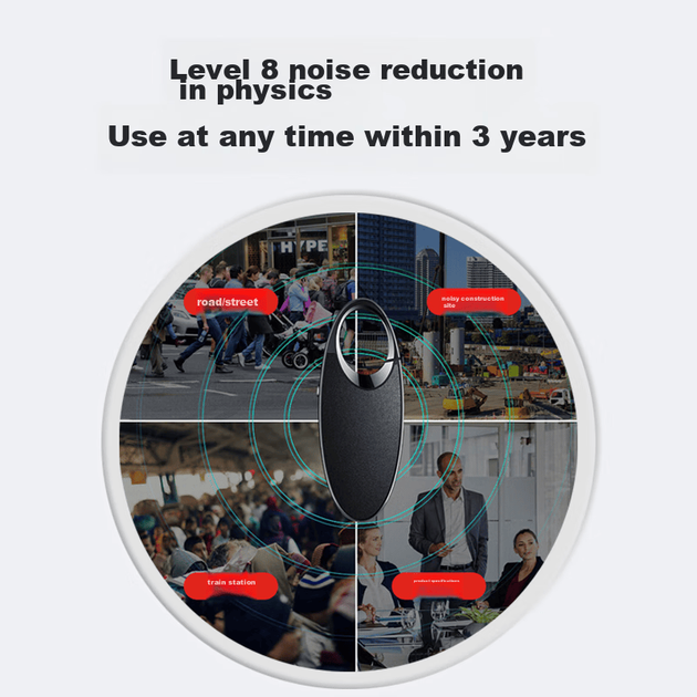 Диктофон Lenovo Voice Recorder C2 8GB Smart Voice Recorder, запись одной кнопкой, профессиональное шумоподавление HD, для учебы, обучения, деловых встреч. - изображение 4