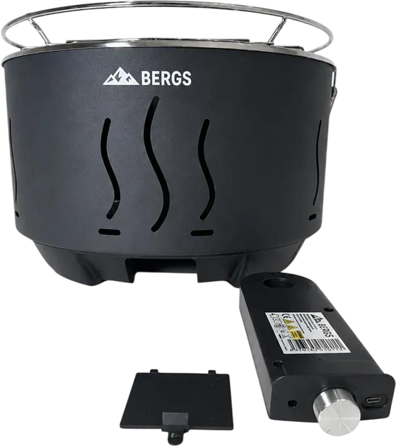 Угольный гриль Bergs CF-3101 с чехлом 35 см Черный (CF-3101 Black) - Фото 14 Угольный гриль Bergs CF-3101 с чехлом 35 см Черный (CF-3101 Black) - изображение 14