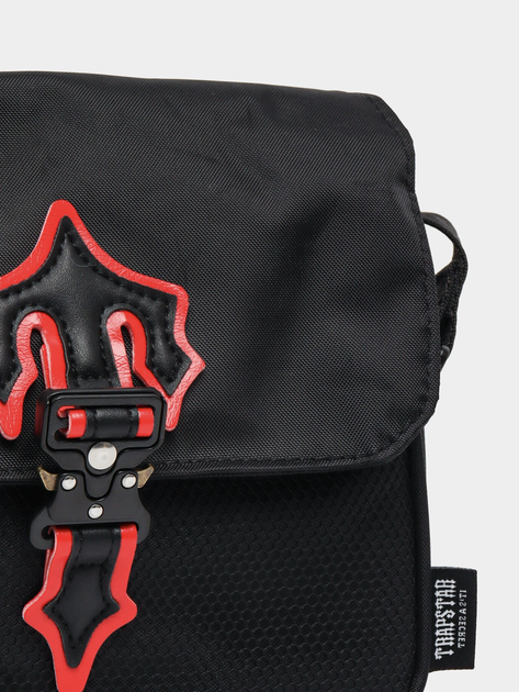 Сумка через плечо Trapstar в черно-красном цвете. - изображение 3