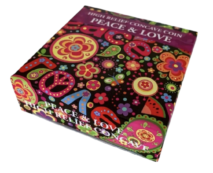 Колекційна срібна монета "PEACE AND LOVE - Мир та любов" 31,1 г 2019 рік - Фото 2 Колекційна срібна монета "PEACE AND LOVE - Мир та любов" 31,1 г 2019 рік - изображение 2