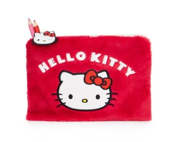 Piórnik pluszowy Pyramid International Sanrio Hello Kitty Laughing Czerwony (SR2402481) (5063457025205) - obraz 5