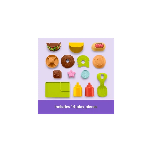 Interaktywne centrum-chodzik edukacyjne Fisher-Price Laugh & Learn 4-in-1 Snack Cart Walker (JLM95) (194735367719) - obraz 4
