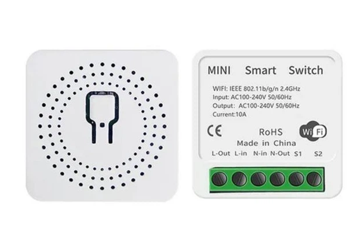 Розумний міні перемикач DIY Smart Switch для Tuya Smart Life 16А реле розумний будинок, синхронізація - Фото 1 Розумний міні перемикач DIY Smart Switch для Tuya Smart Life 16А реле розумний будинок, синхронізація - зображення 1