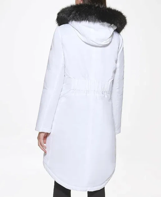 Жіноча куртка парка Guess р. L, біла - Фото 4 Жіноча куртка парка Guess р. L, біла - зображення 4