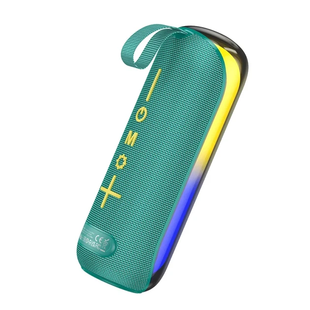 Портативна Bluetooth колонка Borofone BR44 Sound Dance 10W, RGB підсвітка, TWS, USB/TF/AUX/FM, бірюзова - зображення 2