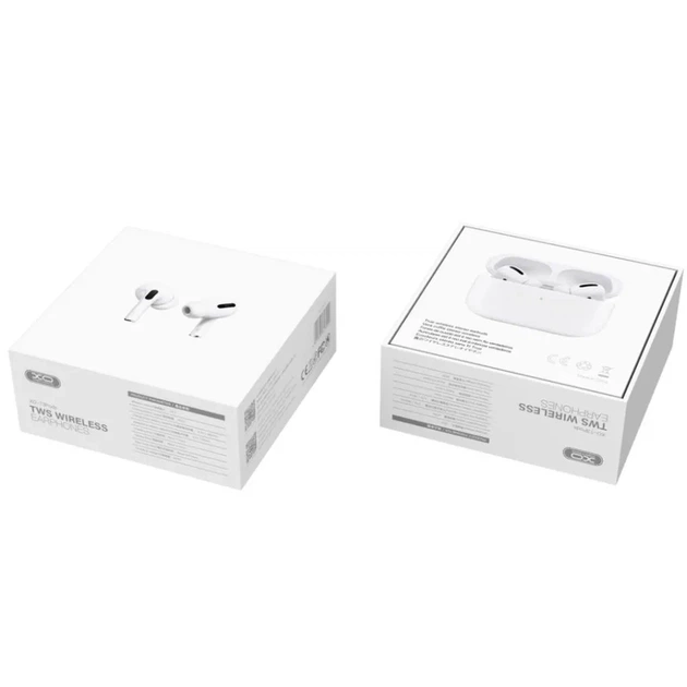 Навушники XO T3 TWS Bluetooth 5.3, бездротові, з кейсом, мікрофон, сенсорне керування, білі - Фото 2 Навушники XO T3 TWS Bluetooth 5.3, бездротові, з кейсом, мікрофон, сенсорне керування, білі - зображення 2