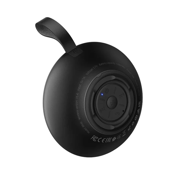 Портативна Bluetooth колонка Borofone BR48 UFO 5W, компактна, TWS, ремінець, чорна - Фото 4 Портативна Bluetooth колонка Borofone BR48 UFO 5W, компактна, TWS, ремінець, чорна - зображення 4