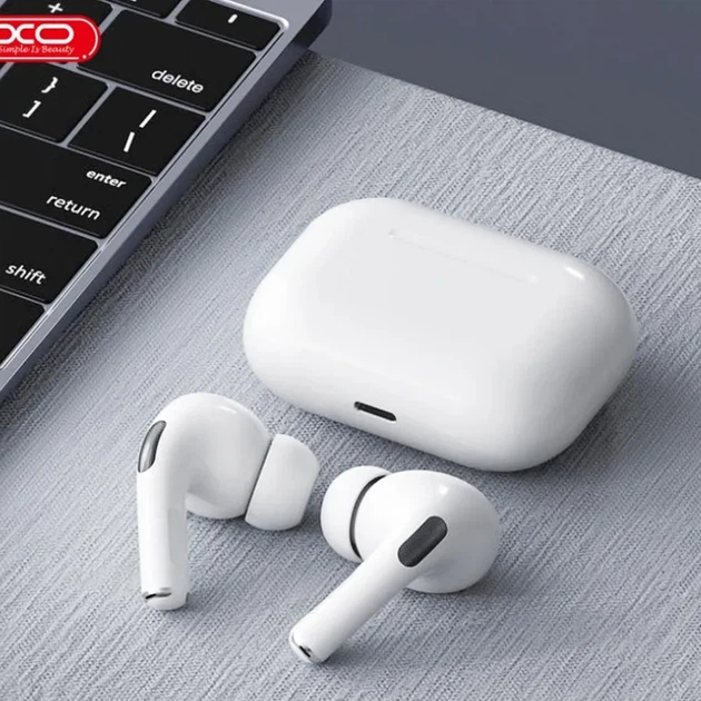 Навушники XO T3 TWS Bluetooth 5.3, бездротові, з кейсом, мікрофон, сенсорне керування, білі - Фото 5 Навушники XO T3 TWS Bluetooth 5.3, бездротові, з кейсом, мікрофон, сенсорне керування, білі - зображення 5