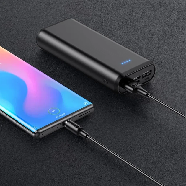 Магнитный кабель BOROFONE BX41 Amiable USB to Type-C 2.4A, 1 м, быстрая зарядка, съемный коннектор, черный - Фото 6 Магнитный кабель BOROFONE BX41 Amiable USB to Type-C 2.4A, 1 м, быстрая зарядка, съемный коннектор, черный - изображение 6