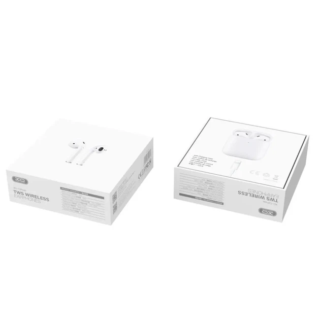 Навушники XO T2 TWS Bluetooth 5.3, бездротові, з кейсом, мікрофон, сенсорне керування, білі - зображення 2