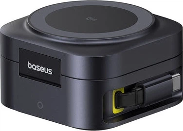 Ładowarka magnetyczna Baseus PicoGo Series Qi2 67 W Czarna (6932172665944) - obraz 2