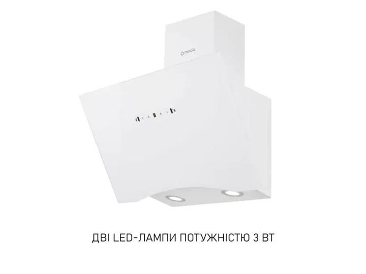 Витяжка Minola HVS 6812 WH 1200 LED - изображение 3