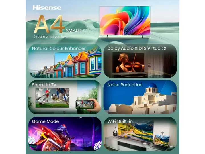 Телевізор Hisense 32A4S - Фото 12 Телевізор Hisense 32A4S - зображення 12