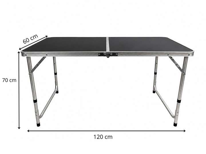 Стол раскладной туристический BERGER 120 х 60 х 70 см Черный (CF-1307 Black) - Фото 8 Стол раскладной туристический BERGER 120 х 60 х 70 см Черный (CF-1307 Black) - изображение 8